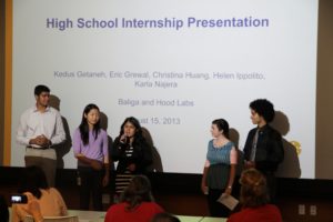 Greater Good: Successful High School Interns